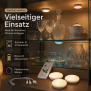 Northpoint 3er Set LED Spots RGB & Warmweiß wiederaufladbar Dimmbar Timer Touch Fernbedienung