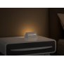 B-Ware Northpoint digitale Holzuhr weiß in Echtholz mit Temperaturanzeige Soundsensor warmweißes Nachtlicht sowie Ladefunktion