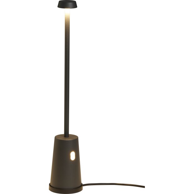 LED Tischlampe mit Ladestation stufenlos dimmbar Touchsensor warmweißes Licht 3000K für Innen