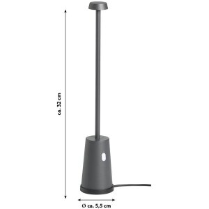 LED Tischlampe mit Ladestation stufenlos dimmbar...