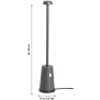 LED Tischlampe mit Ladestation stufenlos dimmbar Touchsensor warmweißes Licht 3000K für Innen