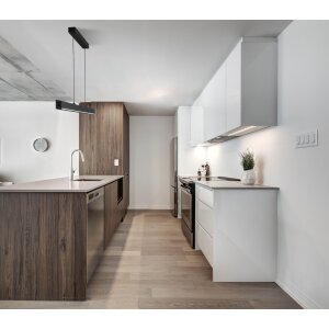 B-Ware LED Pendelleuchte mit Gestensteuerung Hängelampe 18W 120cm breit 4-stufig dimmbar