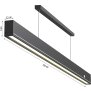 B-Ware LED Pendelleuchte mit Gestensteuerung Hängelampe 18W 120cm breit 4-stufig dimmbar