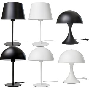 LED Design Tischleuchte aus Metall warmweißes Licht...