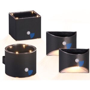 LED Solar Wandleuchte mit Bewegungsmelder Up &...