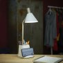 B-Ware Northpoint LED Schreibtischlampe mit USB-Anschluss dimmbar Warmweiß Kaltweiß drahtloser Smartphone Ladestation