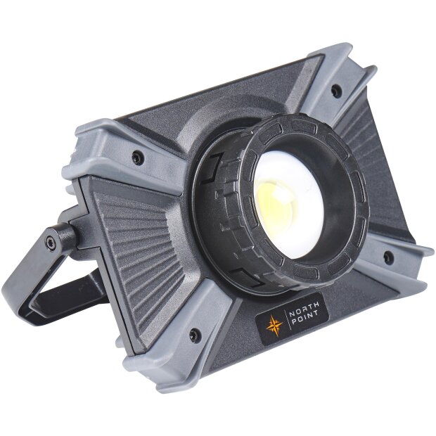 B-Ware LED Akku Baustrahler Arbeitsleuchte mit Leuchtfokussierung 4400mAh Akku Powerbank Funktion