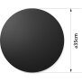 B-Ware LED Design Wandleuchte Backlight Schwarz Ø35cm Deckenlampe indirektes Licht - Schwarz L