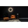 B-Ware LED Design Wandleuchte Backlight Schwarz Ø35cm Deckenlampe indirektes Licht - Schwarz L