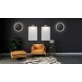 B-Ware LED Design Wandleuchte Backlight Schwarz Ø35cm Deckenlampe indirektes Licht - Schwarz L