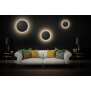 B-Ware LED Design Wandleuchte Backlight Schwarz Ø35cm Deckenlampe indirektes Licht - Schwarz L