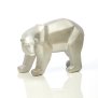 B-Ware Northpoint LED Polyresin Figur Polarbär Silber mit integrierter warmweißer Lampe Dekoration Ambiente Batteriebetrieben