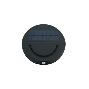 LED Wandleuchte Solar Außenbereich Dämmerungssensor 45 Auslösungen Nachtlicht rund