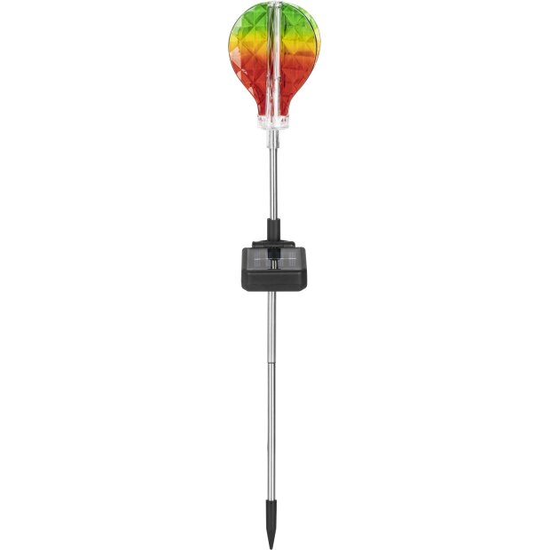 LED Solar Gartenstäbe Außenbereich automatische Beleuchtung - Heißluftballon Regenbogen