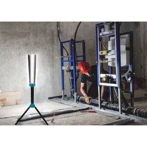 360° Akku LED Strahler IP20 mit Stativ 3 Lichtpanelen