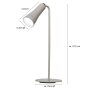 3in1 LED Akku Tischlampe 4-stufig dimmbar klatweißes Licht 6500K 150lm einfache Bedienung Touchtaste