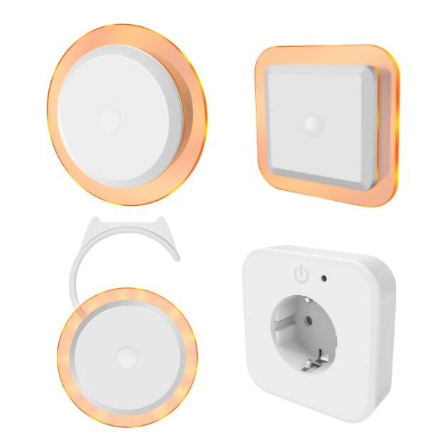 B-Ware Northpoint LED Nachtlicht mit Bewegungssensor, USB-Anschluss, Steckdose, Aufhängung, drei Betriebsarten 1600K