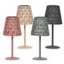 LED Solar Metal Tischleuchte Dekolampe Dämmerungssensor Schattenspiel orientalisch