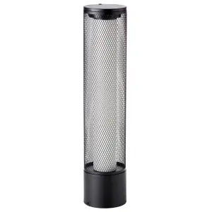 Northpoint LED Solar Stehlampe Flammenlichtsäule Gitteroptik für Außen 59cm hoch Dämmerungssensor Feuereffekt