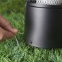 Northpoint LED Solar Stehlampe Flammenlichtsäule Gitteroptik für Außen 59cm hoch Dämmerungssensor Feuereffekt