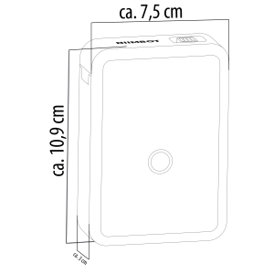 NIIMBOT D110 Ettiketendrucker inkl. 1 Labelrolle kabellos tragbar tintenloser Druck