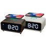 Digitaler DAB+ Radio mit Wecker Kabelloser Ladestation Nachtlicht und USB-Ladeanschluss 5W Wireless