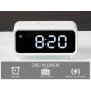 Digitales DAB+ Radio mit Wecker Kabelloser Ladestation Nachtlicht und USB-Ladeanschluss 5W - Weiß