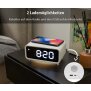 Digitales DAB+ Radio mit Wecker Kabelloser Ladestation Nachtlicht und USB-Ladeanschluss 5W - Weiß