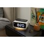Digitales DAB+ Radio mit Wecker Kabelloser Ladestation Nachtlicht und USB-Ladeanschluss 5W - Weiß