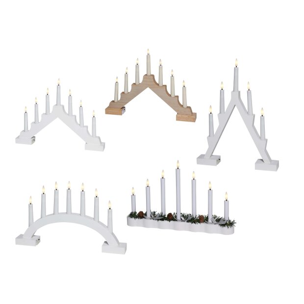 LED Lichterbogen Fensterleuchte Weihnachtsdekoration 24h-Timer Batteriebetrieben