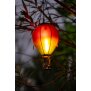 LED Solar Laterne Heißluftballon Windlicht Metall-Gestell Kunststoff Außenbereich Dekoration Garten Rot Grün XL