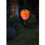 LED Solar Laterne Heißluftballon Windlicht Metall-Gestell Kunststoff Außenbereich Dekoration Garten Gelb Lila XL