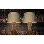 2er-Set LED Akku Tischlampe Flaschenlampe Tischleuchte mit Touchsensor 3000mAh Akku - 2er-Set beige