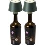 2er-Set LED Akku Tischlampe Flaschenlampe Tischleuchte mit Touchsensor 3000mAh - 2er-Set olivegrün