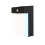 Aluminium Solar Wandleuchte Outdoor mit Bewegungsmelder IP54 dimmbar vertikal