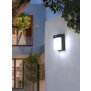 Aluminium Solar Wandleuchte Outdoor mit Bewegungsmelder IP54 dimmbar vertikal