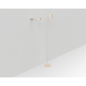 3-in-1 LED Akku Stehlampe  Dimmbar Flexibel als Steh- Tisch- & Wandleuchte Warmweißes Licht - beige
