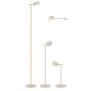 3-in-1 LED Akku Stehlampe  Dimmbar Flexibel als Steh- Tisch- & Wandleuchte Warmweißes Licht - beige