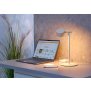 3-in-1 LED Akku Stehlampe  Dimmbar Flexibel als Steh- Tisch- & Wandleuchte Warmweißes Licht - beige