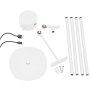 3-in-1 LED Akku Stehlampe  Dimmbar Flexibel als Steh- Tisch- & Wandleuchte Warmweißes Licht (3000K)
