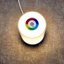 B-Ware LED Tischleuchte Tischlampe in Silber mit Touch-Taste Dimmfunktion Farbwechsel Ladeports Memoryfunktion Abschaltautomatikfunktion