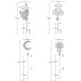 LED Solar Gartenstab Solarstecker Außenbereich mit Dämmerungssensor