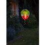 B-Ware LED Solar Laterne XL Heißluftballon Windlicht Metall-Gestell Kunststoff ca. 58 - Grün Lila XL