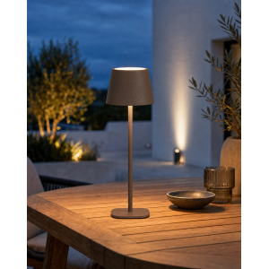 Modulare 3-in-1 LED Akku Tischlampe Taupe –...