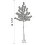 LED Baum Tannenbaum Nadelbaum Braun 3,6W 150 LEDs 150cm hoch