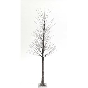 Festlicher 150 cm LED Baum mit Schneeverzierung  240...