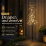 Festlicher 150 cm LED Baum mit Schneeverzierung  240 neutralweiße LEDs, 5 Meter Kabel &