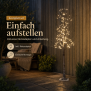 Festlicher 150 cm LED Baum mit Schneeverzierung  240 neutralweiße LEDs, 5 Meter Kabel &