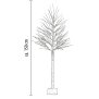 Festlicher 150 cm LED Baum mit Schneeverzierung  240 neutralweiße LEDs, 5 Meter Kabel &