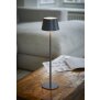 3in1 LED Tischlampe Flaschenleuchte max. 45cm hoch mit 3000mAh Akku 200lm warmweißes - Grau 2er-Set